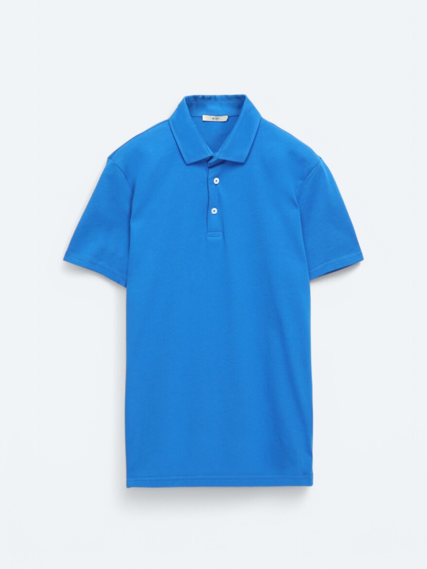 Saks Düz Polo Yaka %100 Pamuk T-Shirt - 8