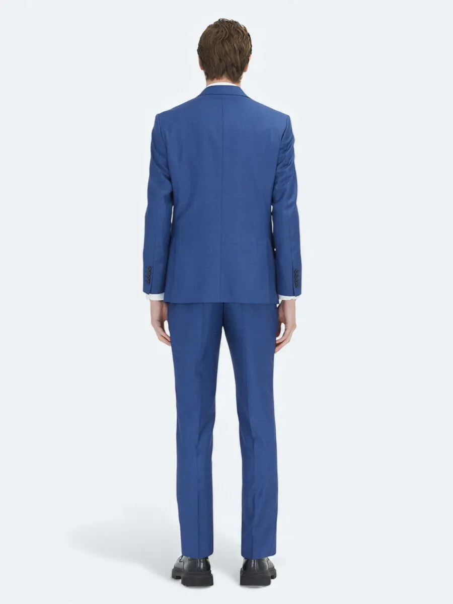 Saks Mikro Modern Fit %100 Yün Takım Elbise - 4