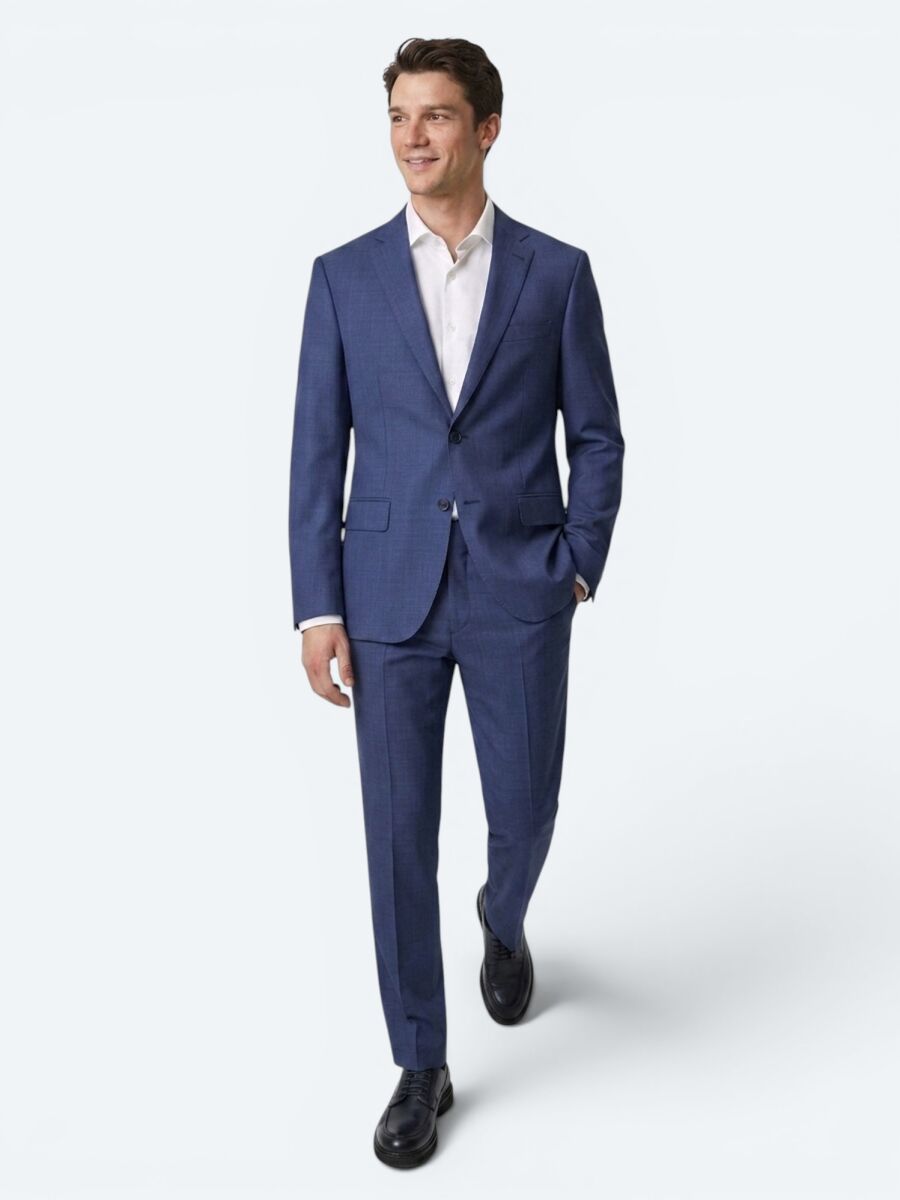 Saks Mikro Slim Fit %100 Yün Takım Elbise - 2