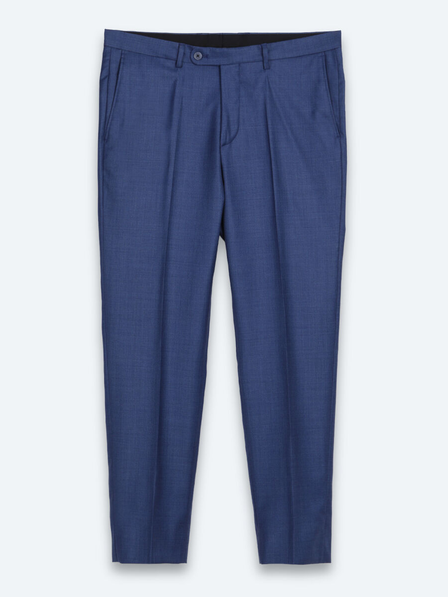 Saks Mikro Slim Fit %100 Yün Takım Elbise - 7
