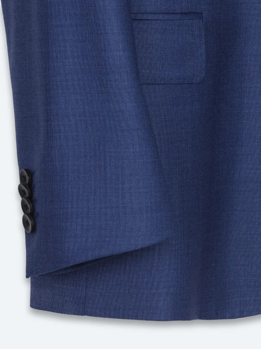 Saks Mikro Slim Fit %100 Yün Takım Elbise - 9