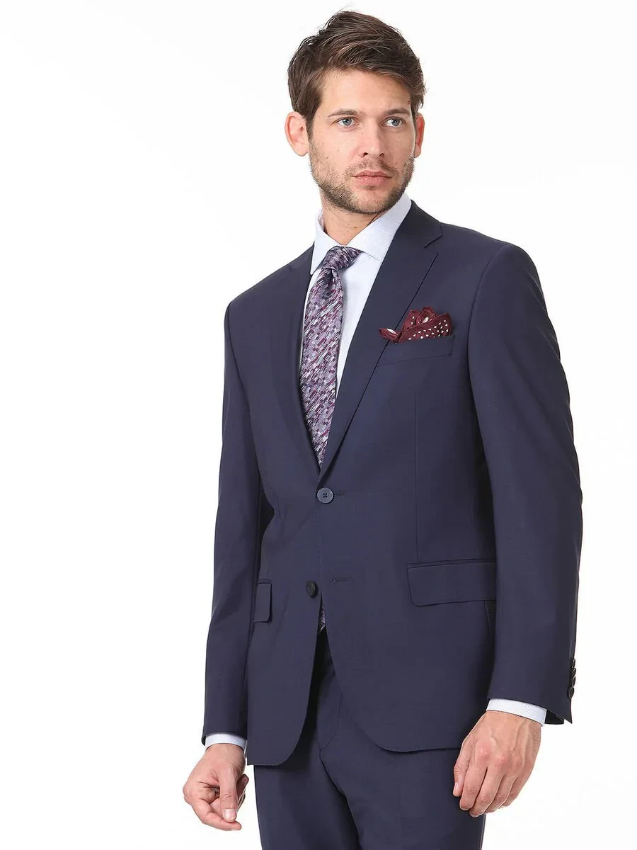 Saks Modern Fit Wool Blended Suit - 1