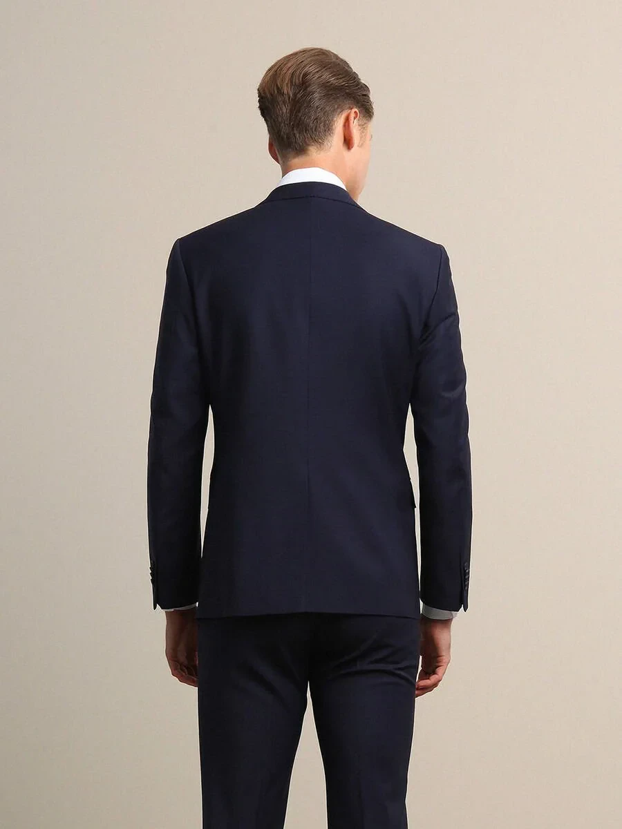 Saks Modern Fit Wool Blended Suit - 5
