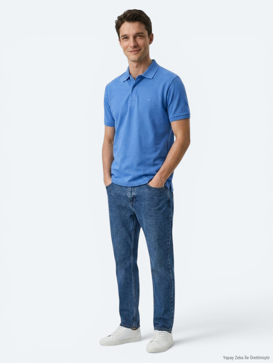 Saks Plain 100% Cotton T-Shirt - KİP