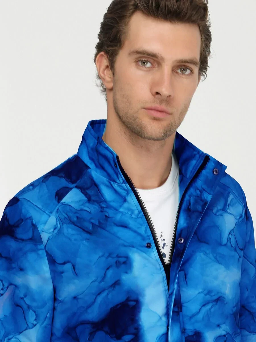 Saks Regular Fit Dik Yaka Casual Dokuma Mont - 4