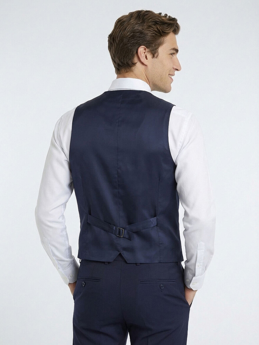 Saks Slim Fit Butterfly Collar Classical Waistcoat - 5