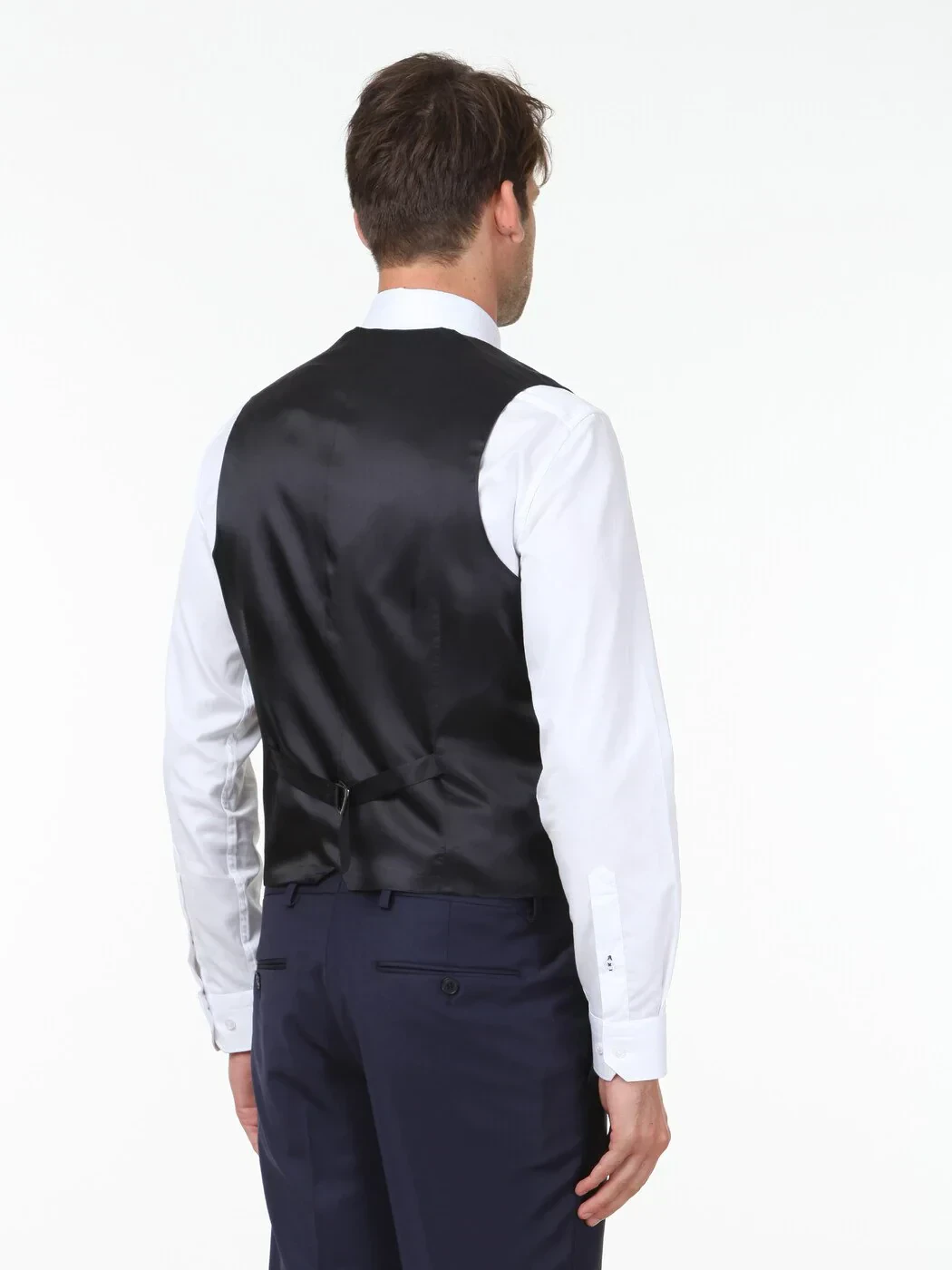 Saks Slim Fit Kelebek Yaka Klasik Yelek - 4
