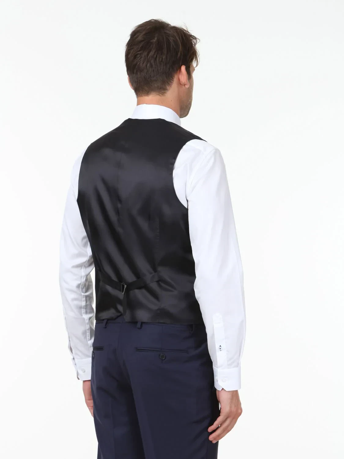 Saks Slim Fit Kelebek Yaka Klasik Yelek - 4