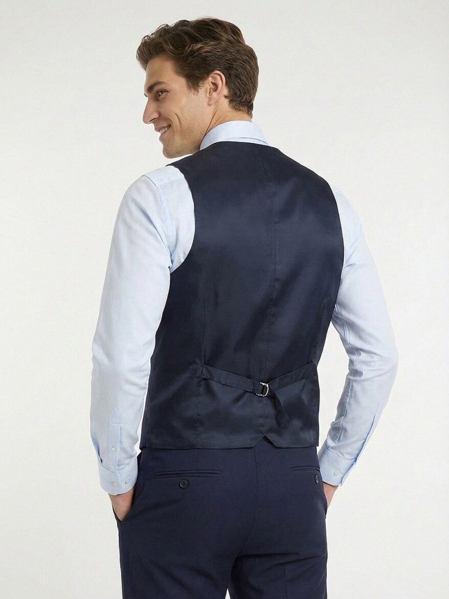 Saks Slim Fit Kelebek Yaka Klasik Yelek - 5