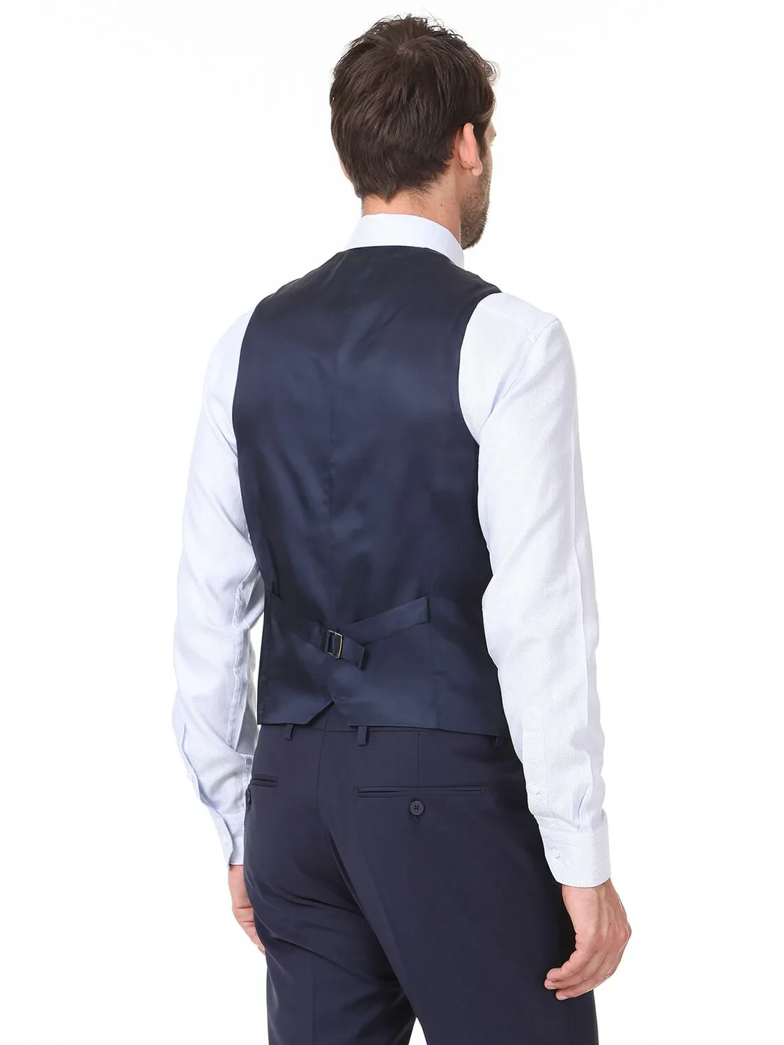 Saks Slim Fit Kelebek Yaka Klasik Yelek - 4