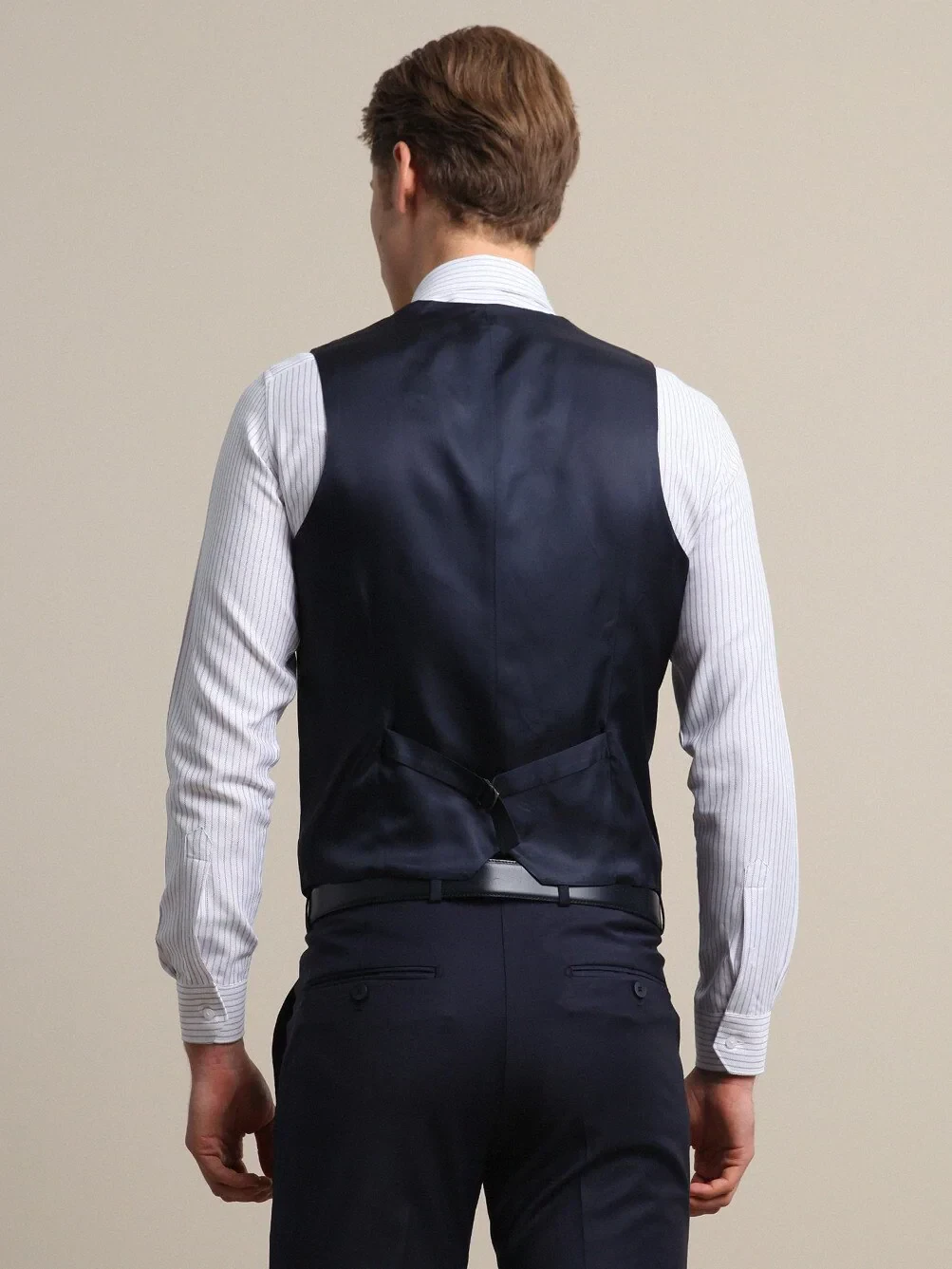 Saks Slim Fit Kelebek Yaka Klasik Yelek - 5