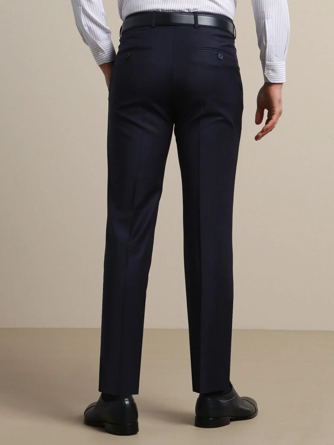 Saks Weaving Fitted Fit Classical Wool Blended Trousers - 5