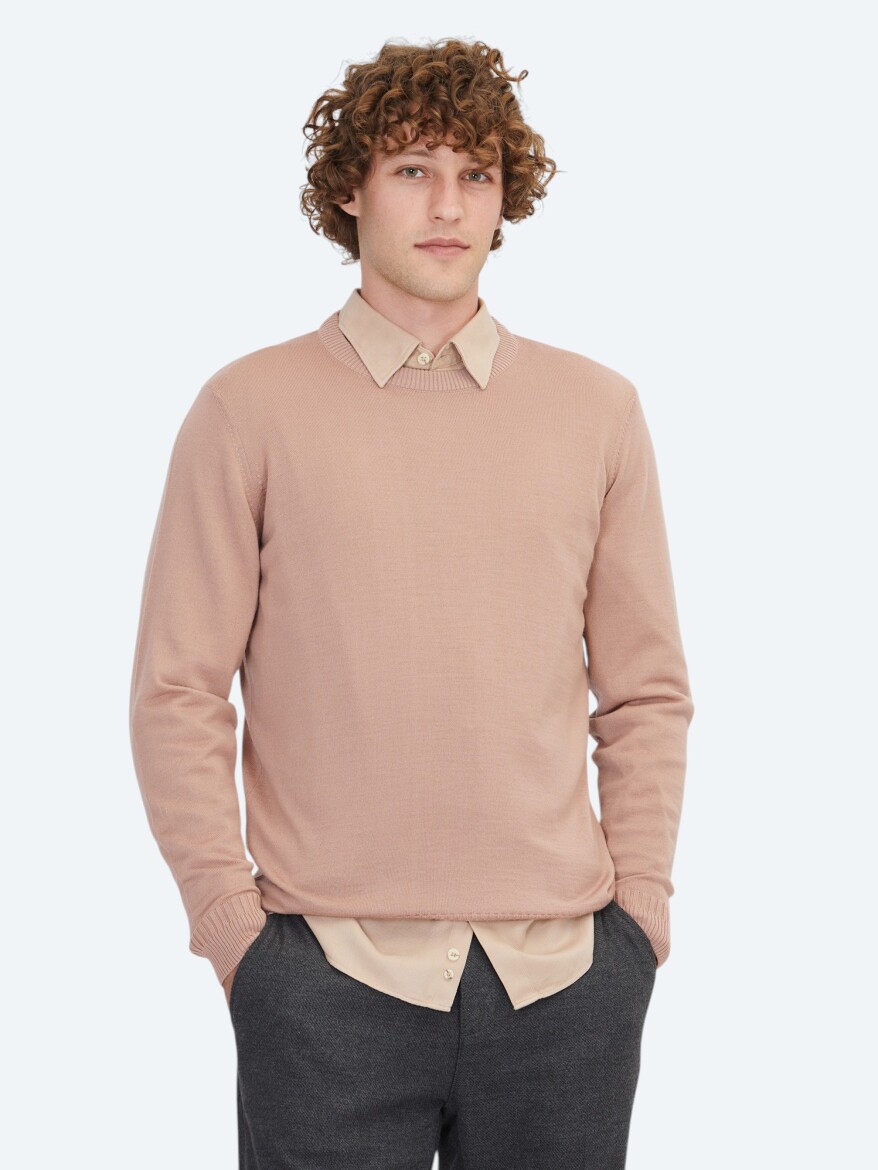 Salmon Knitwear Sweatshirt 