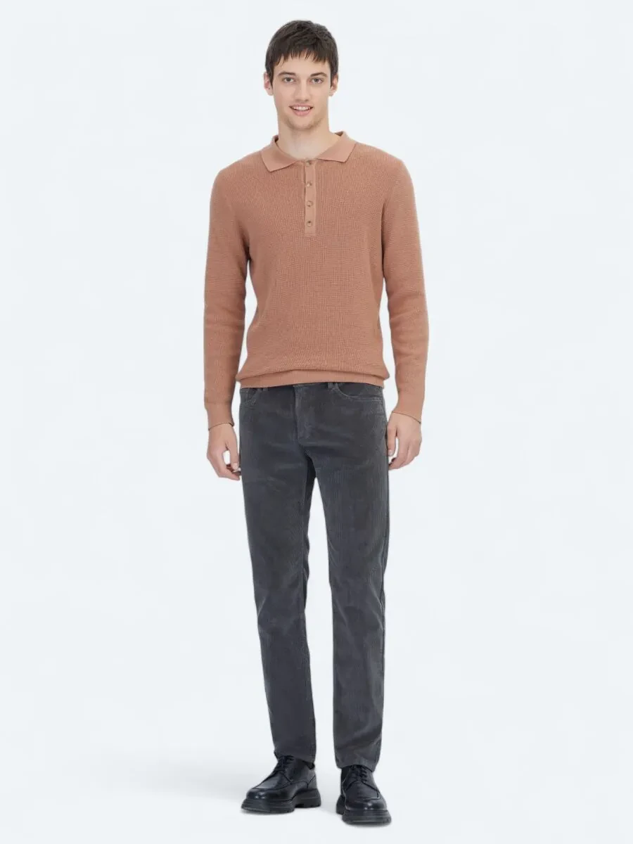 Salmon Knitwear Sweatshirt - 2