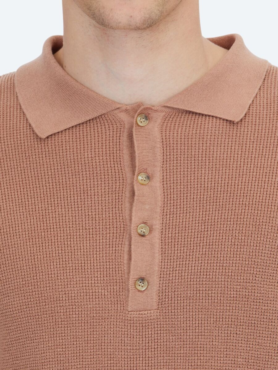 Salmon Knitwear Sweatshirt - 5