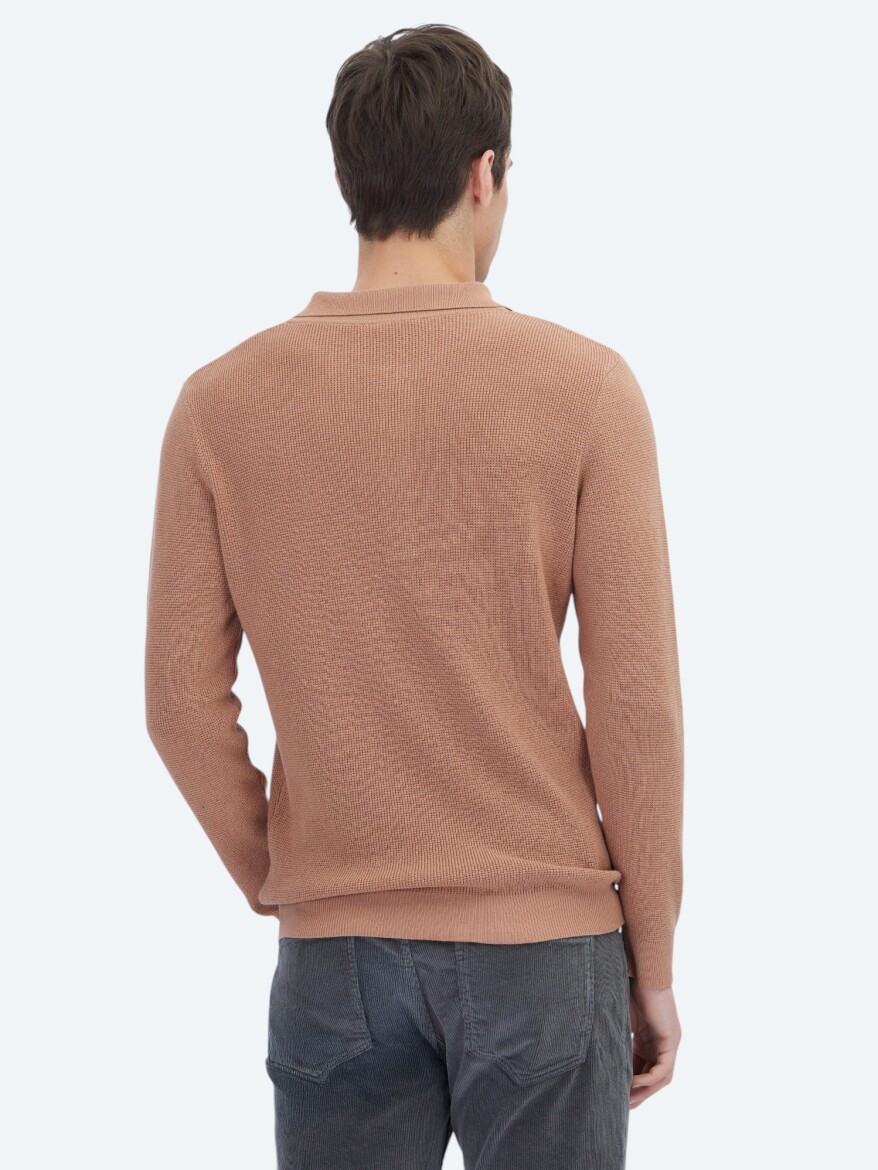 Salmon Knitwear Sweatshirt - 6