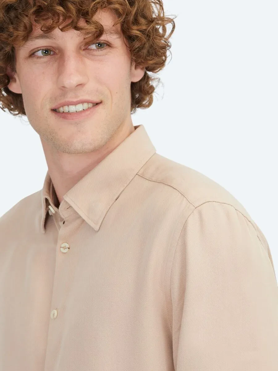 Salmon Regular Fit Weaving Casual Shirt - 4