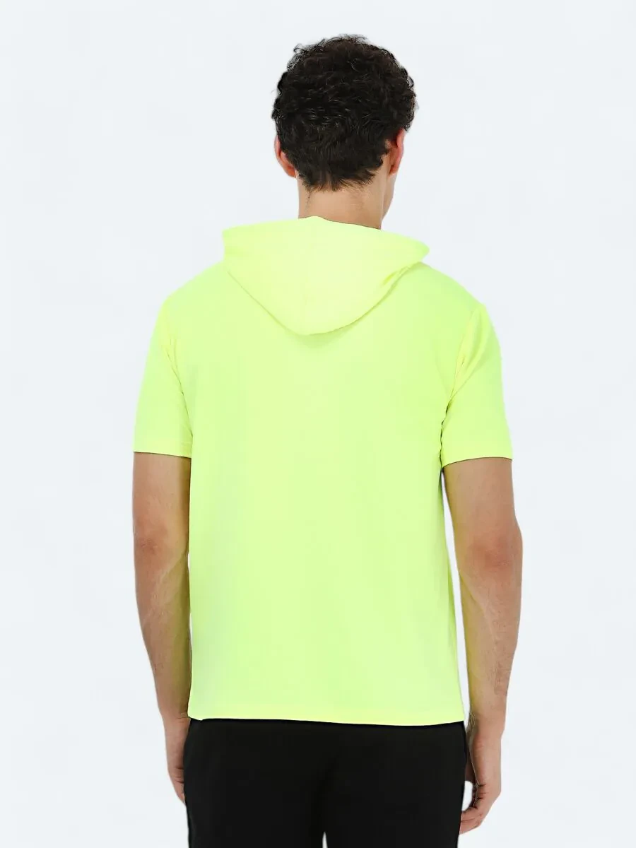Sarı Kapüşonlu Sweatshırt - 5