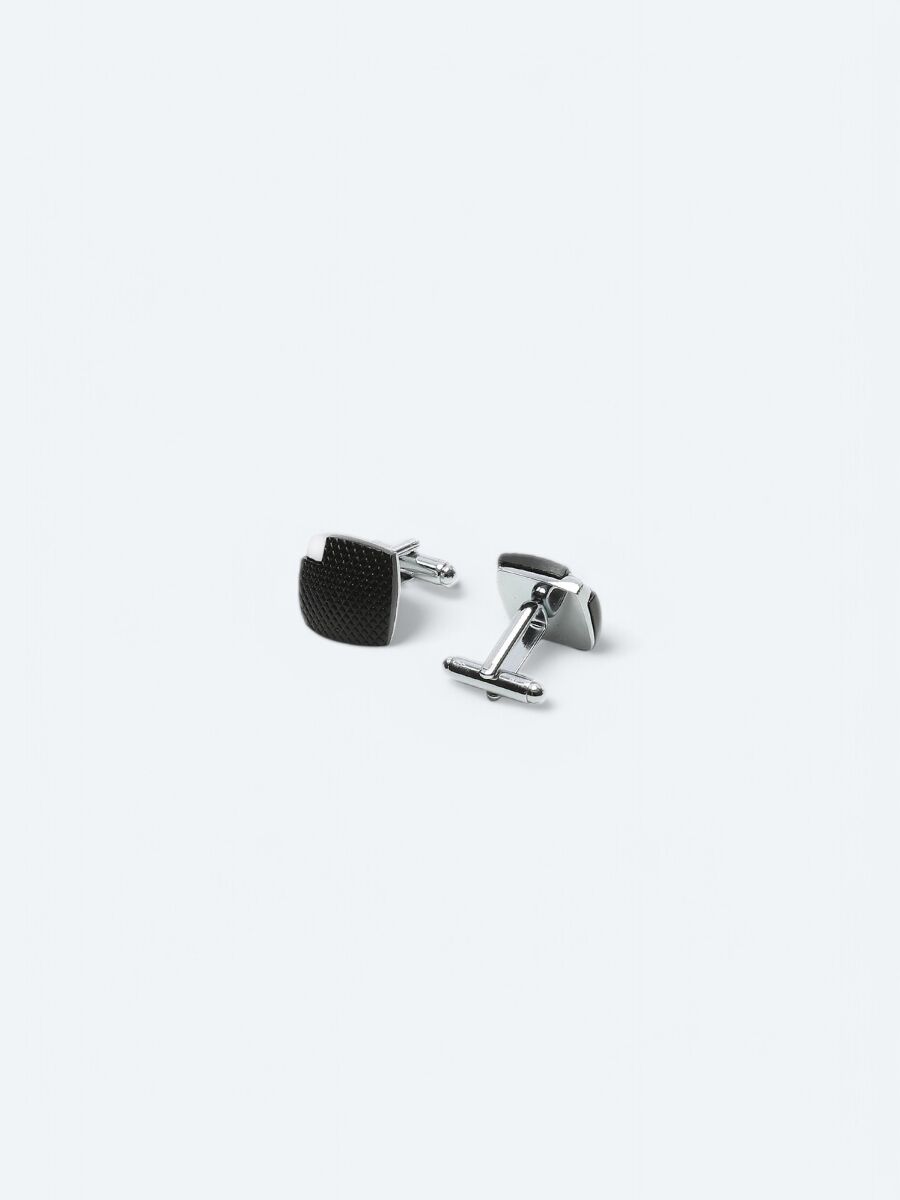 Silver Metal Cuff Link - 2
