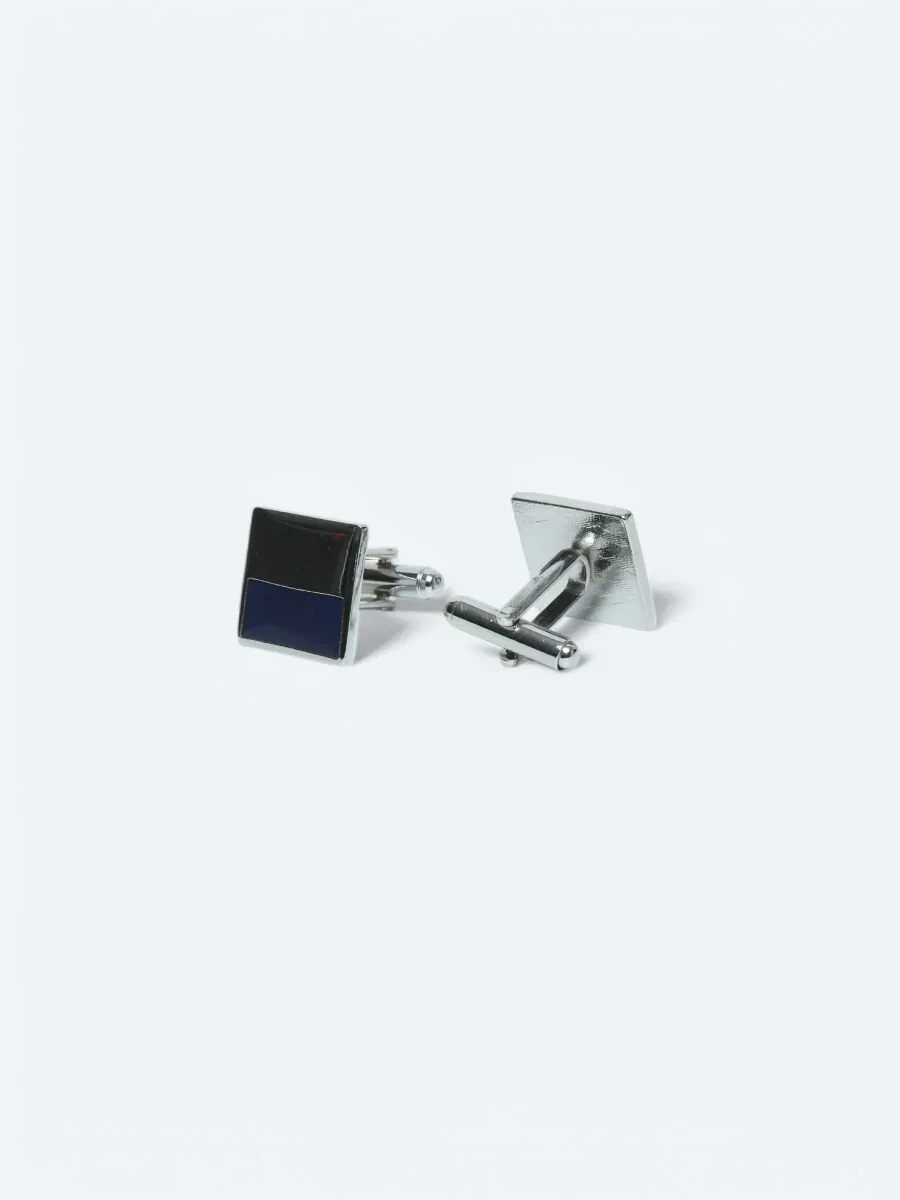 Silver Metal Cuff Link - 2