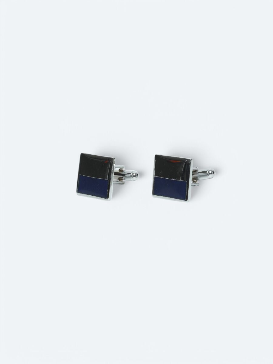 Silver Metal Cuff Link - 1