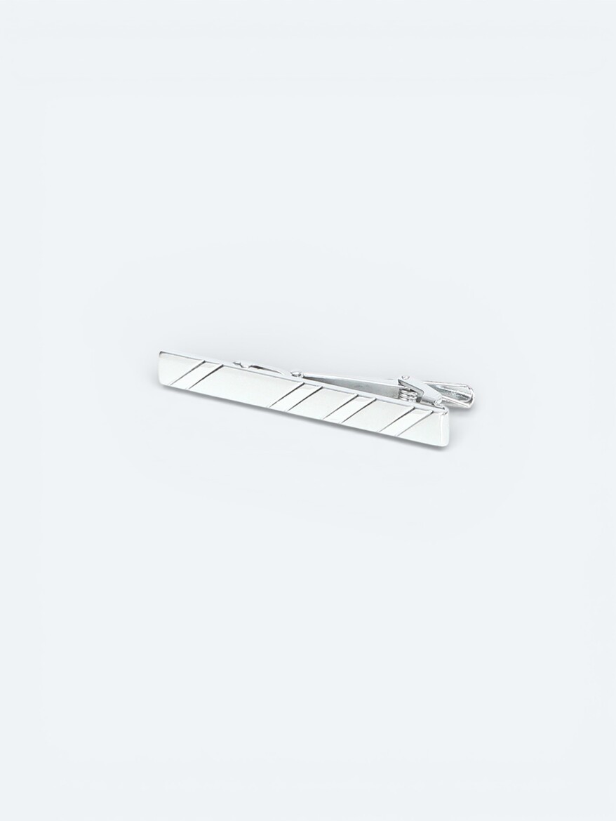 Silver Metal Kravat İğnesi - KİP