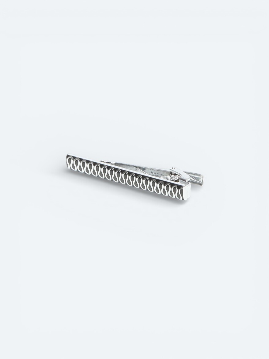 Silver Metal Kravat İğnesi - KİP