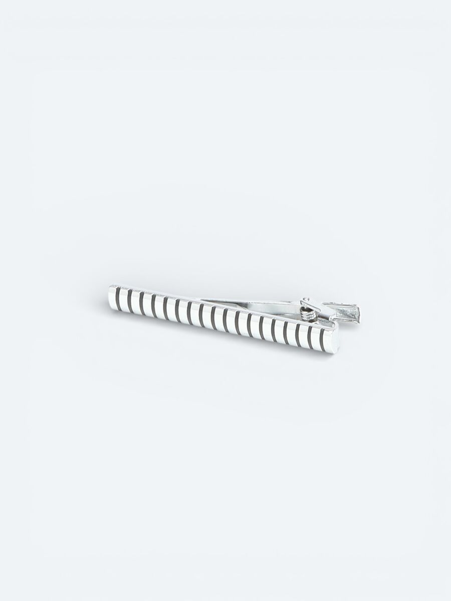 Silver Metal Tie Needle - 1