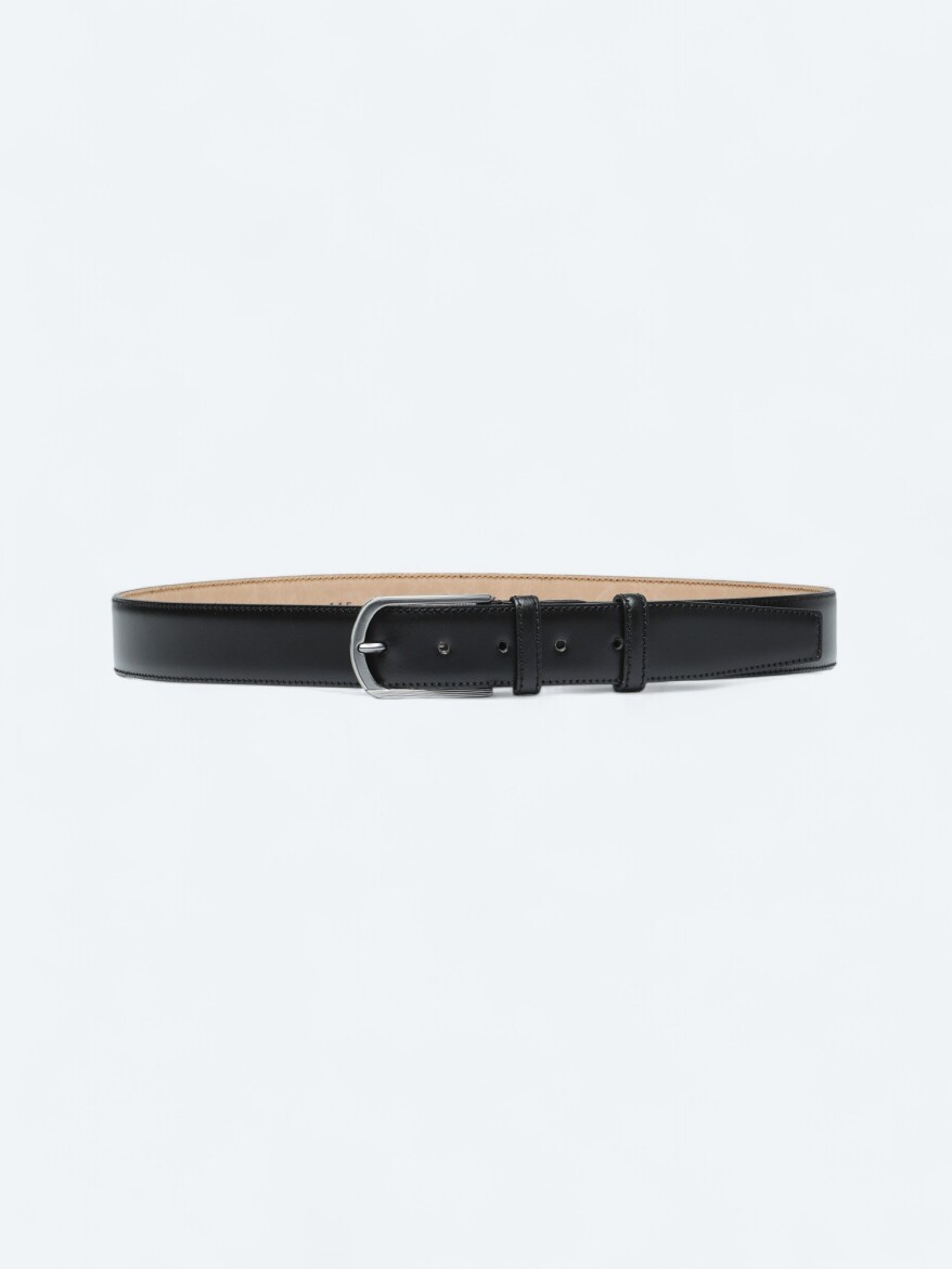 Siyah %100 Dana Derisi Kemer 