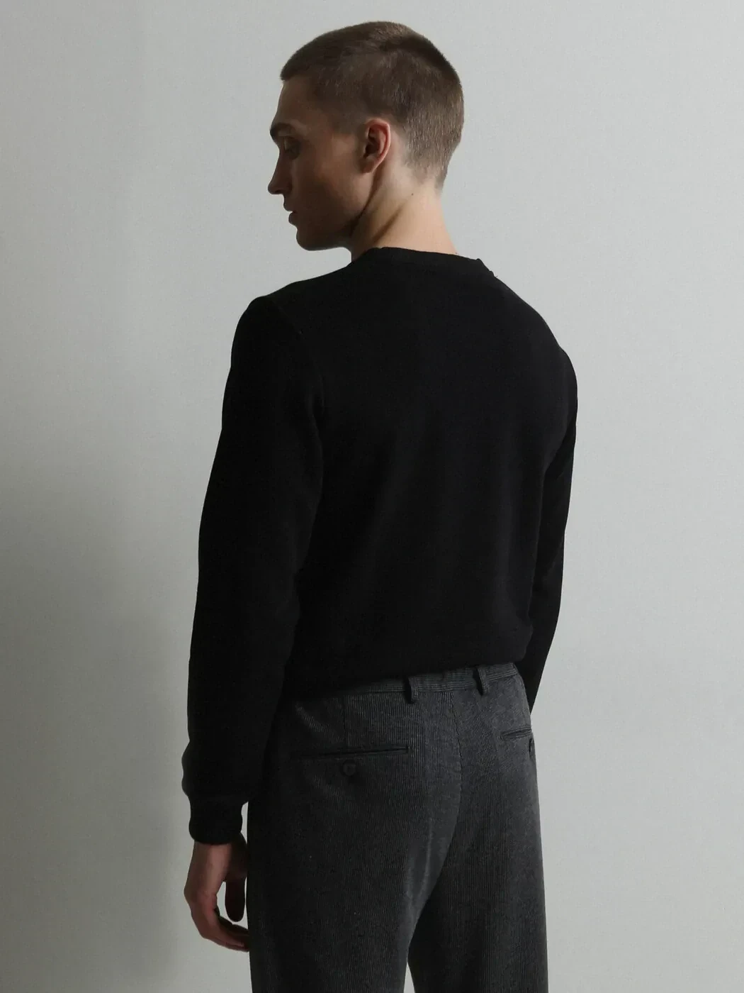 Siyah Baskılı Sweatshırt - 5