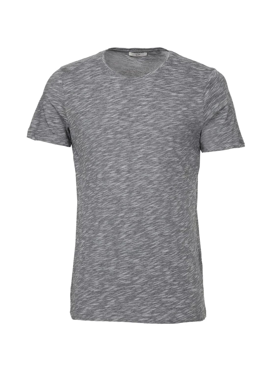 Siyah Bisiklet Yaka Pamuk Karışımlı T-Shirt - 6