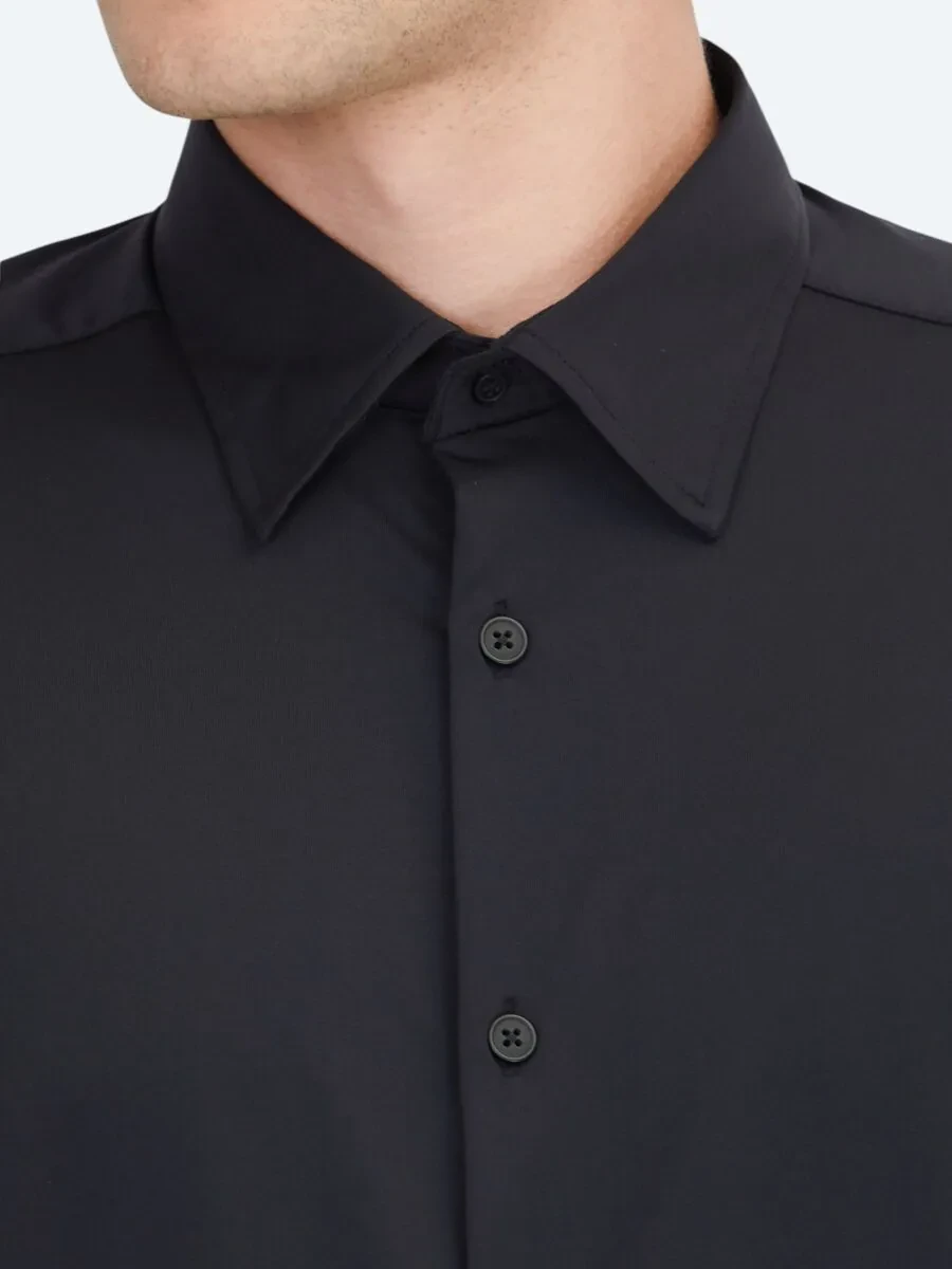 Siyah Regular Fit Casual Gömlek - 4