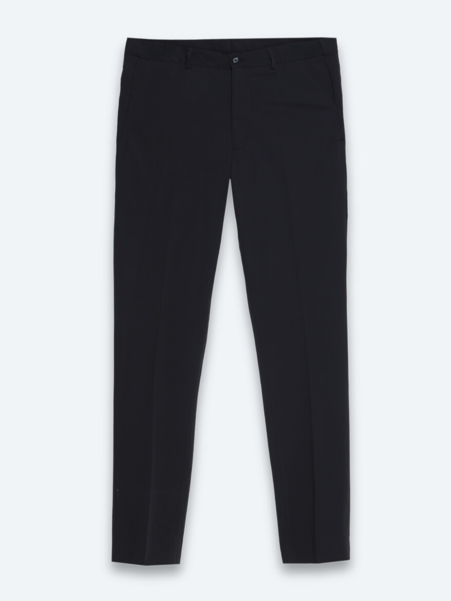 Siyah Çizgili Modern Fit Takım Elbise - 6