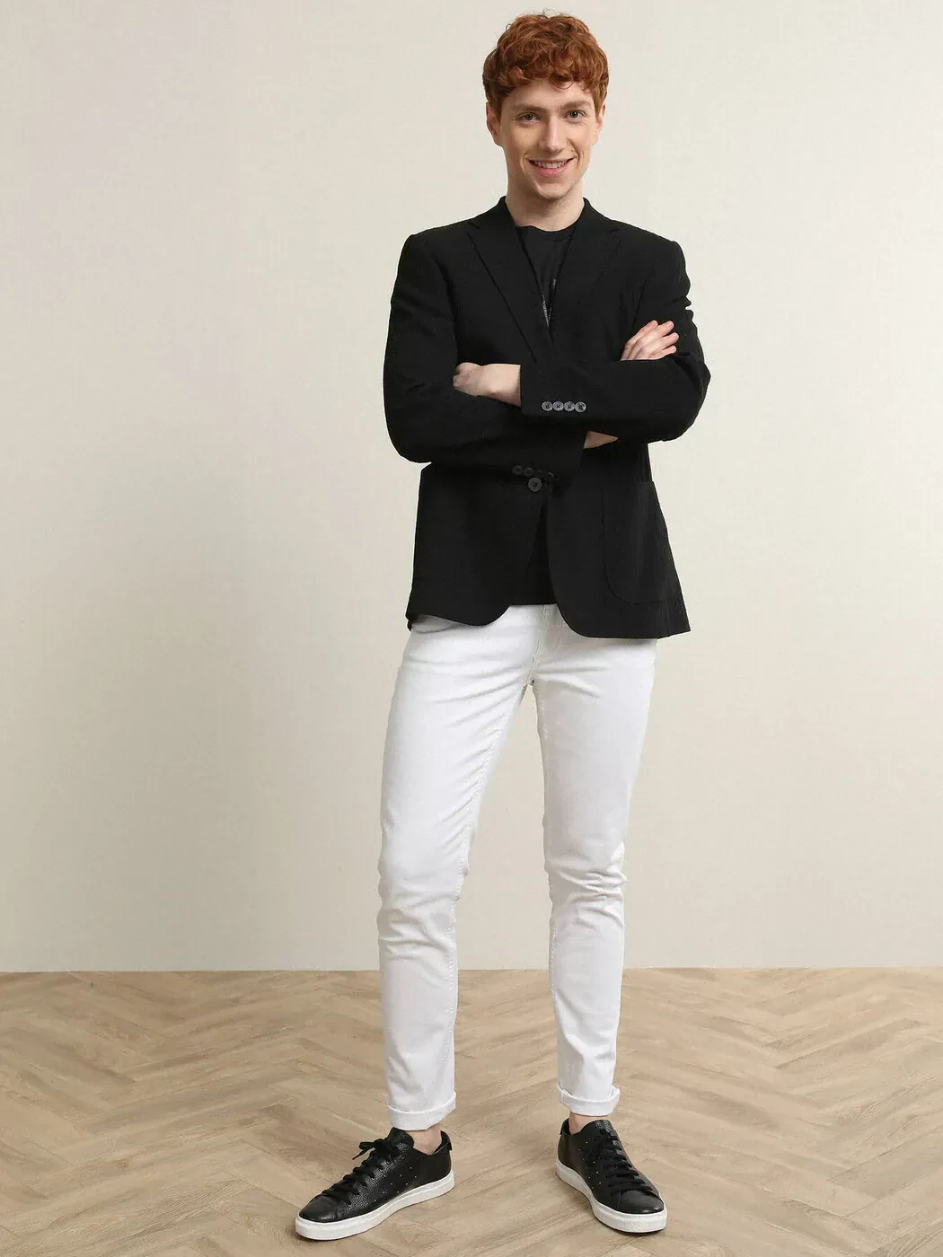 Siyah Çizgili Regular Fit Ceket - 3