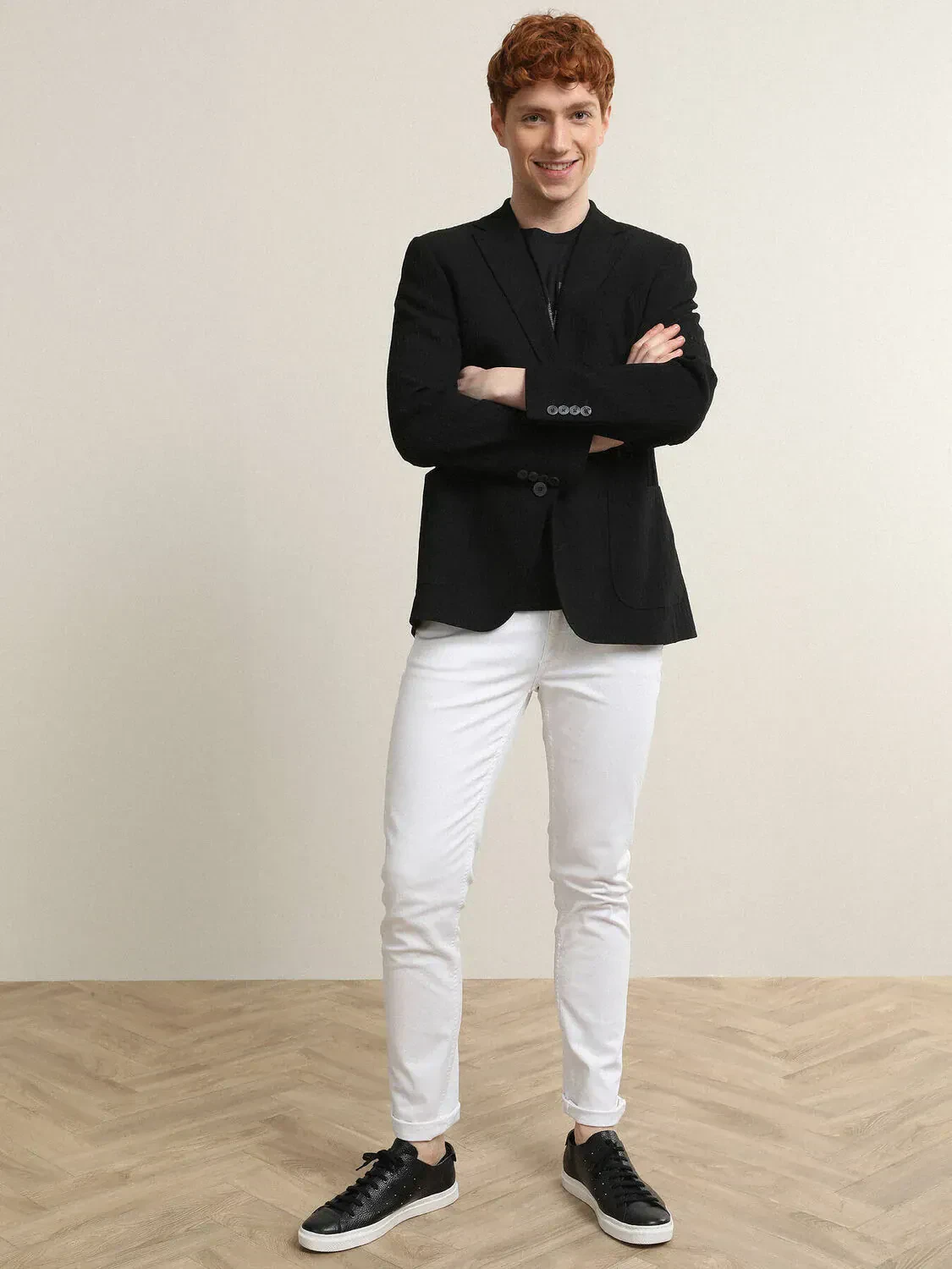 Siyah Çizgili Regular Fit Ceket - 3