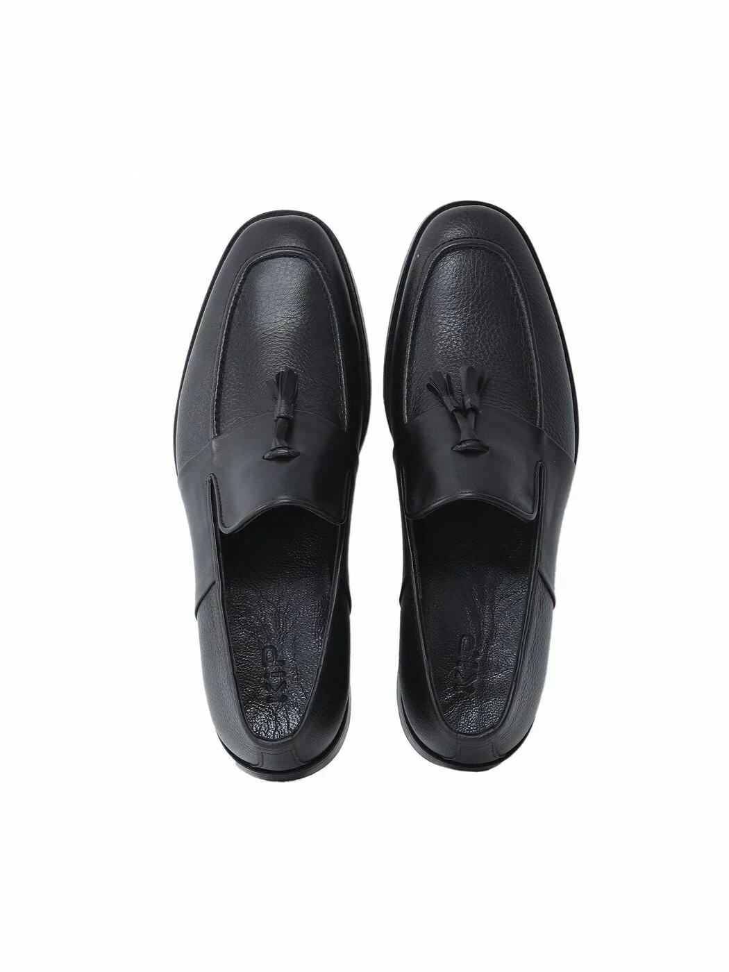 Siyah Deri Casual Loafer - 5