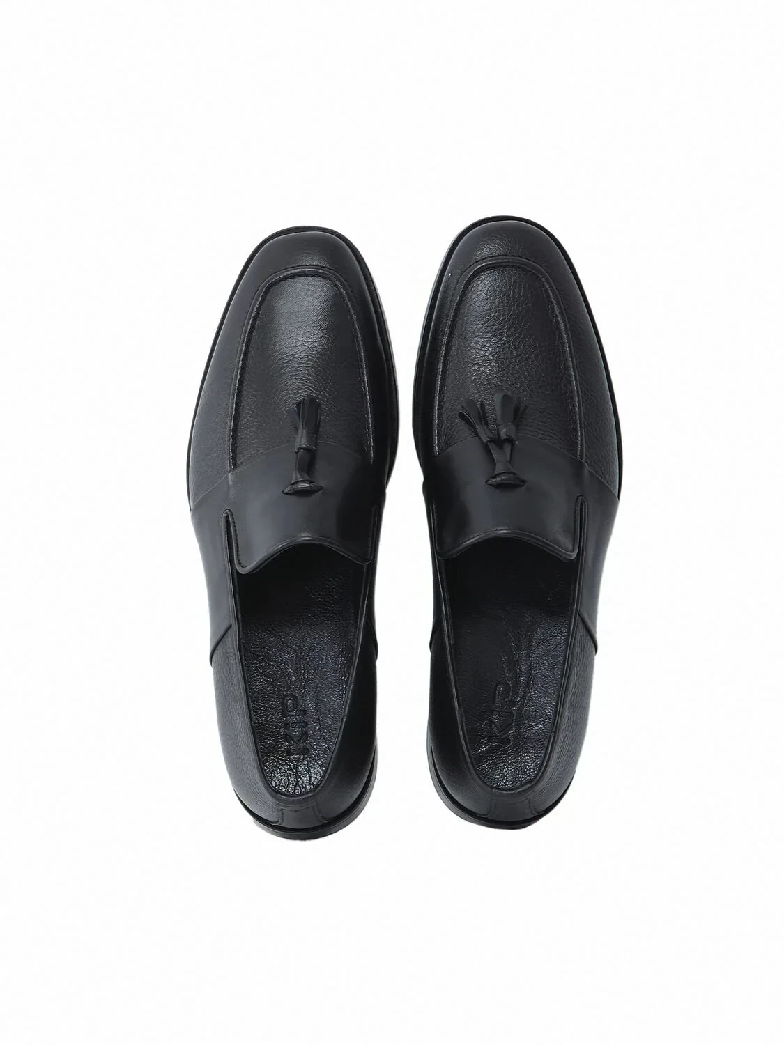 Siyah Deri Casual Loafer - 5