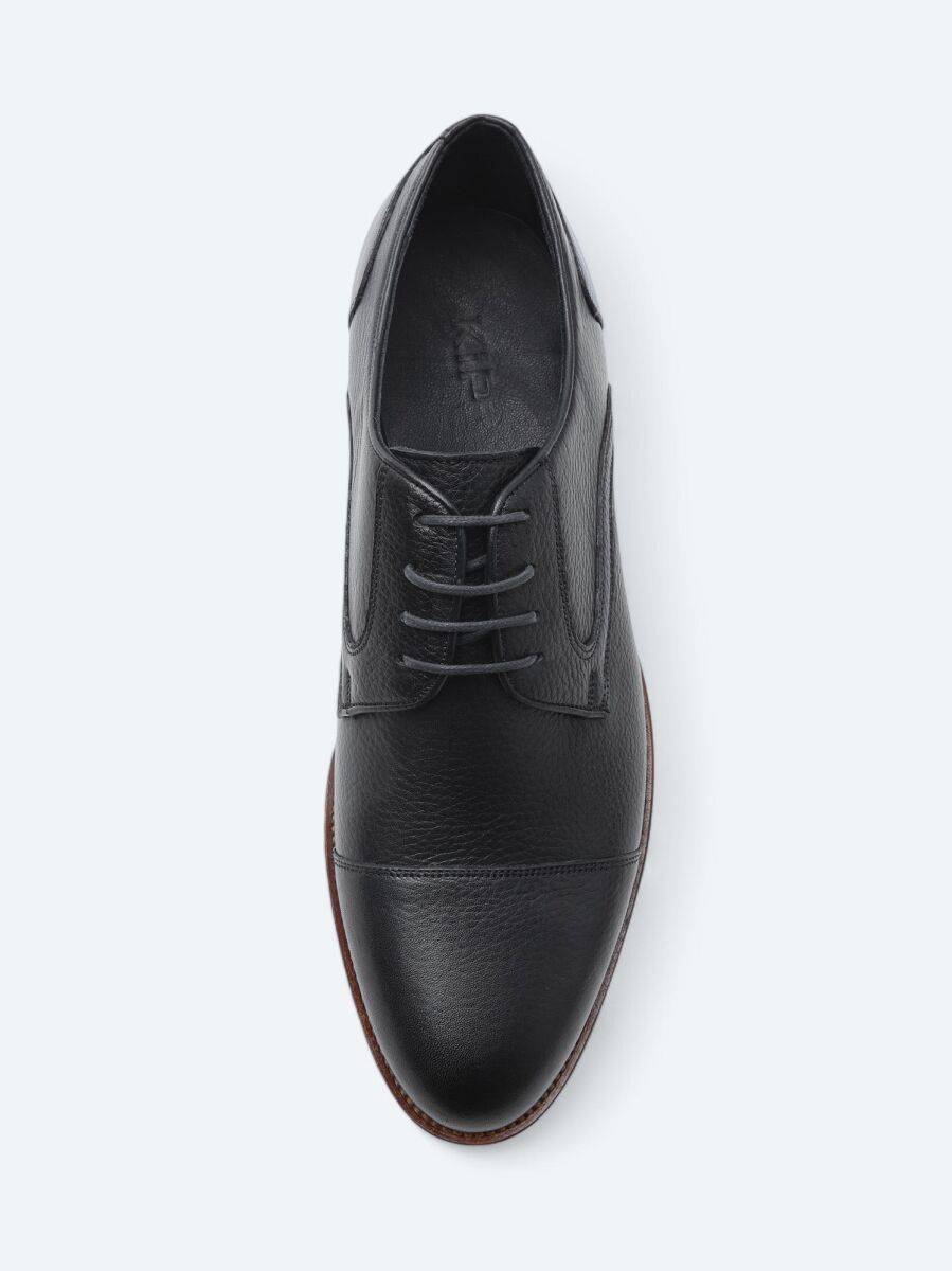 Siyah Deri Klasik Ayakkabı - 3