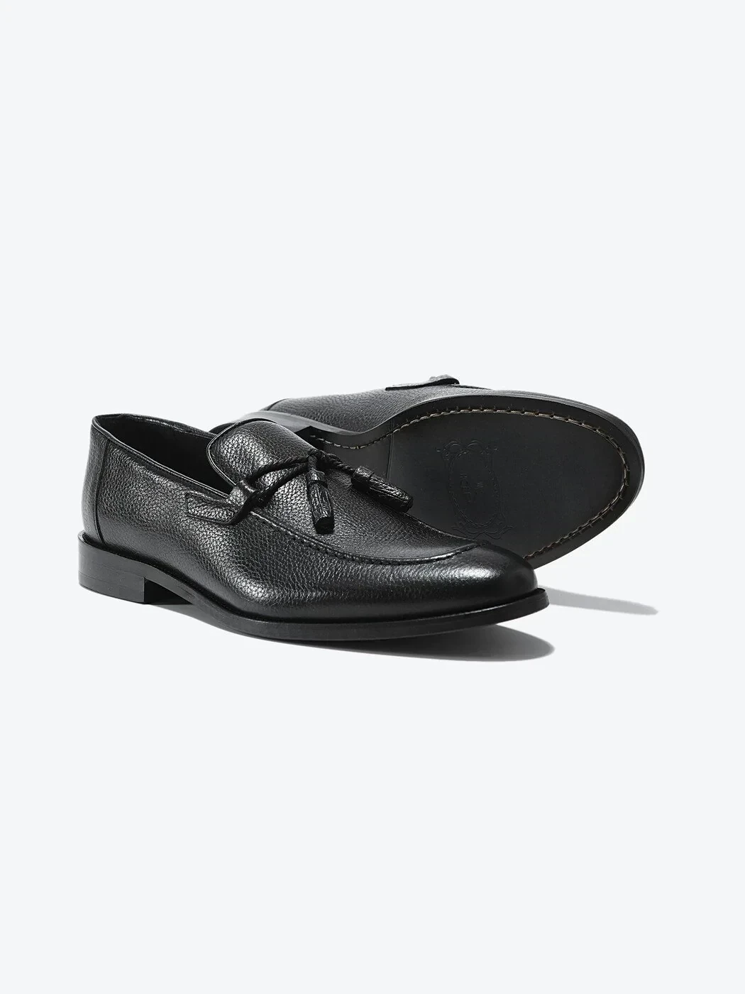 Siyah Deri Klasik Loafer - 4
