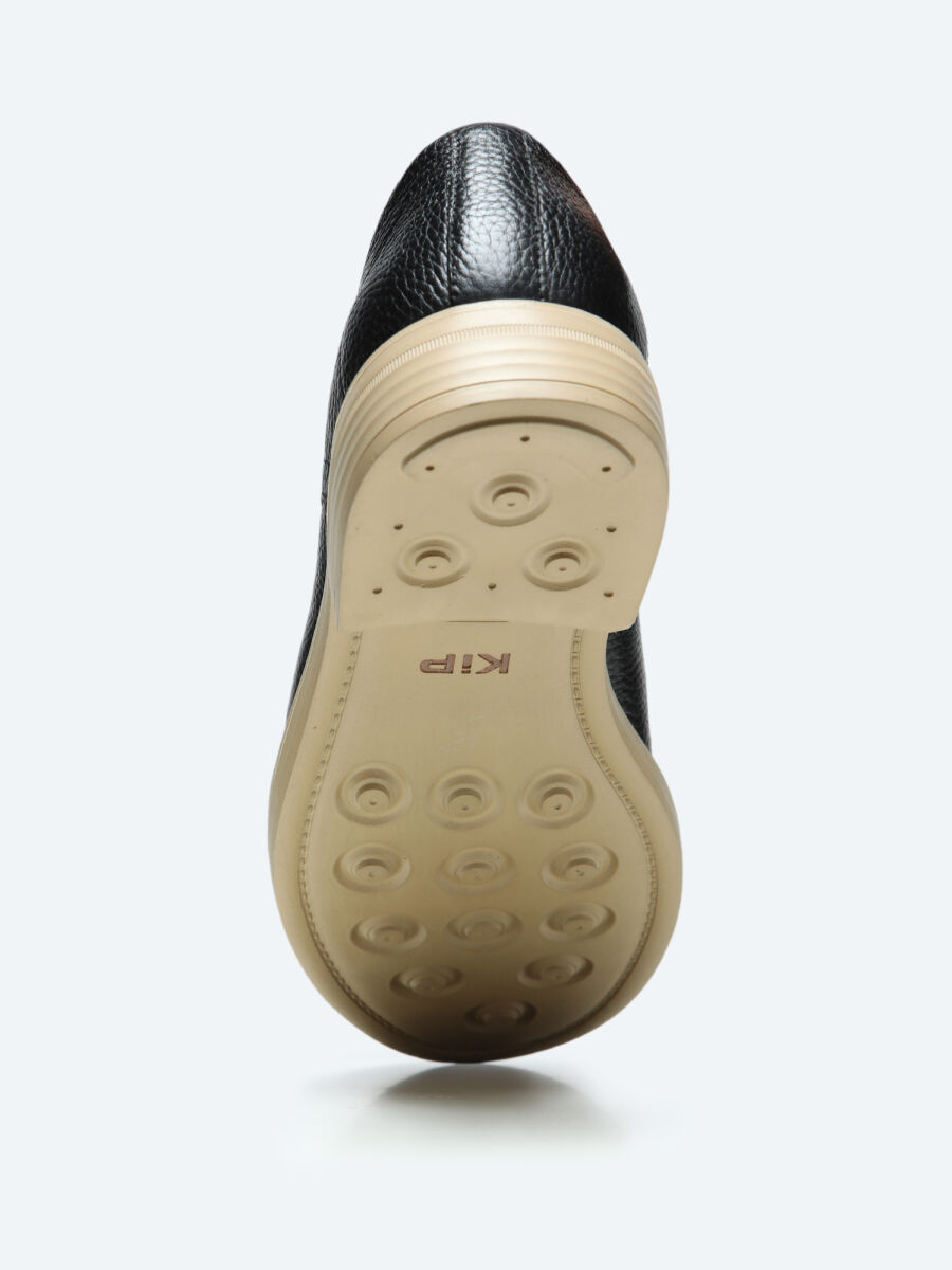 Siyah Deri Smart Casual Ayakkabı - 5