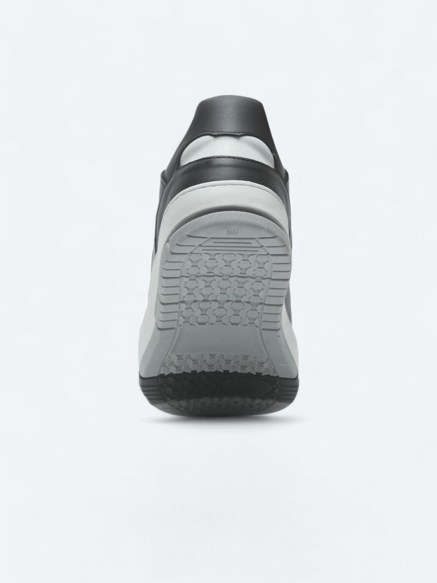 Siyah Deri Spor Ayakkabı - 4