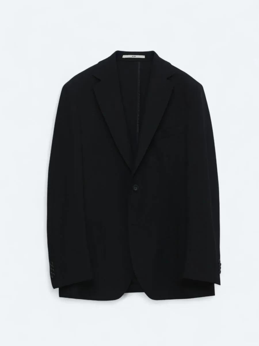 Siyah Desenli Modern Fit Ceket - 1