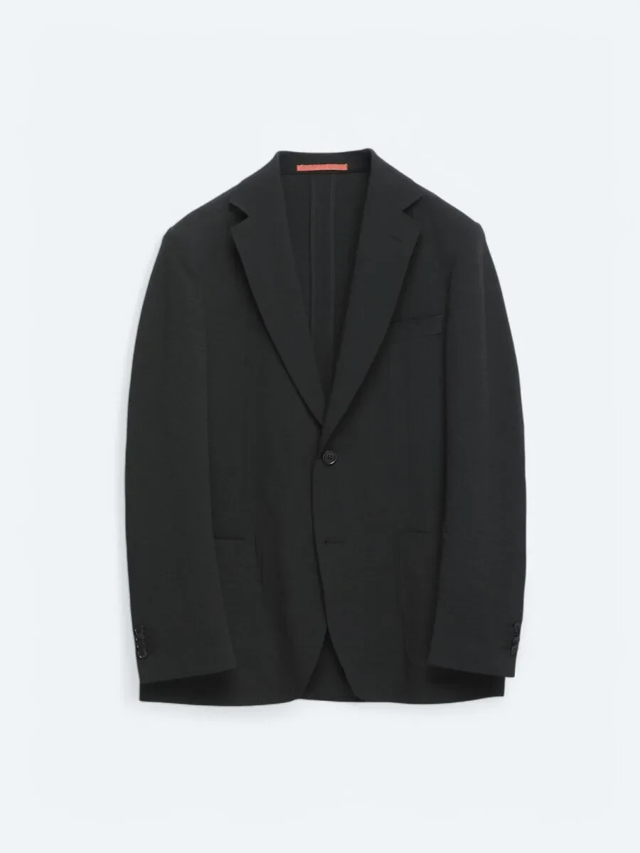 Siyah Desenli Modern Fit Takım Elbise - 6
