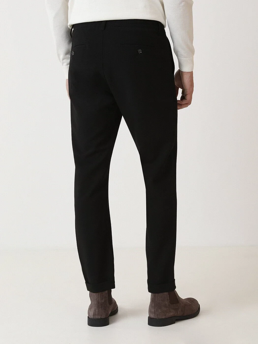 Siyah Dokuma Jogging Fit Casual Pantolon - KİP