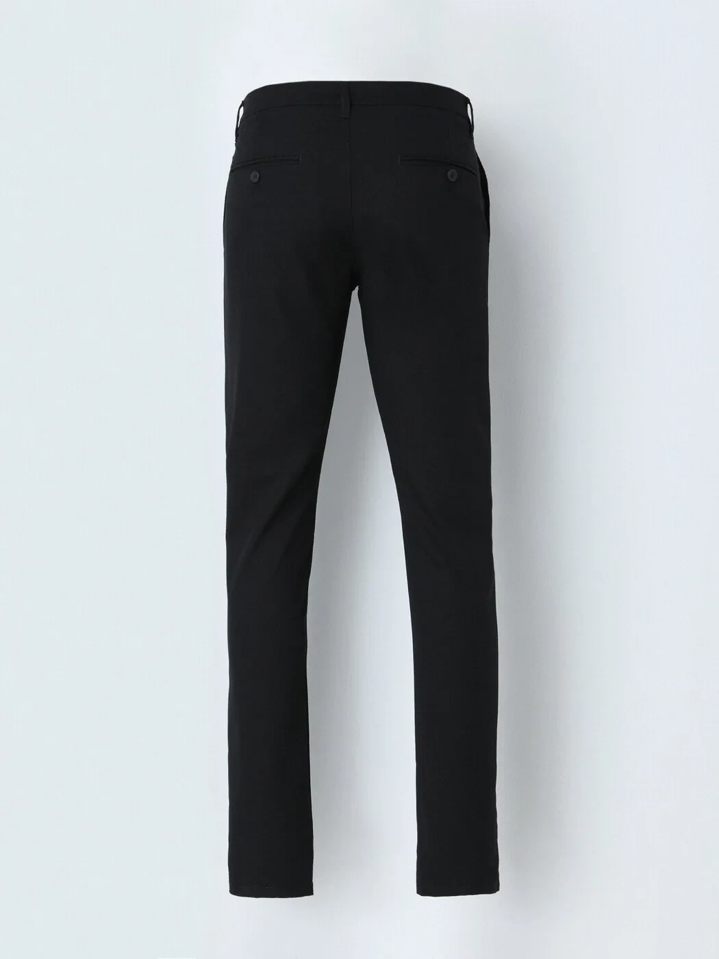 Siyah Dokuma Slim Fit Casual Pantolon - 3