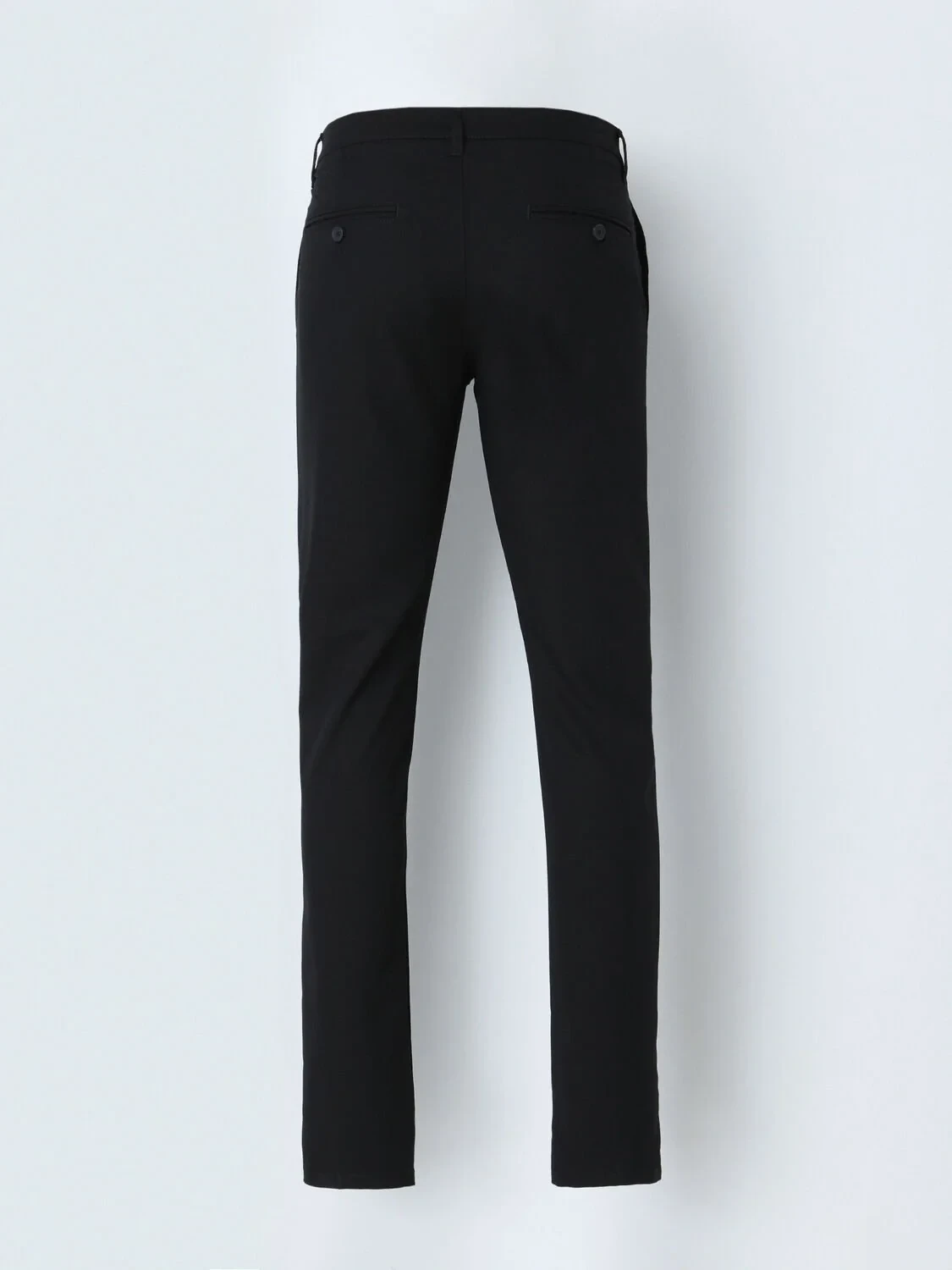 Siyah Dokuma Slim Fit Casual Pantolon - 3