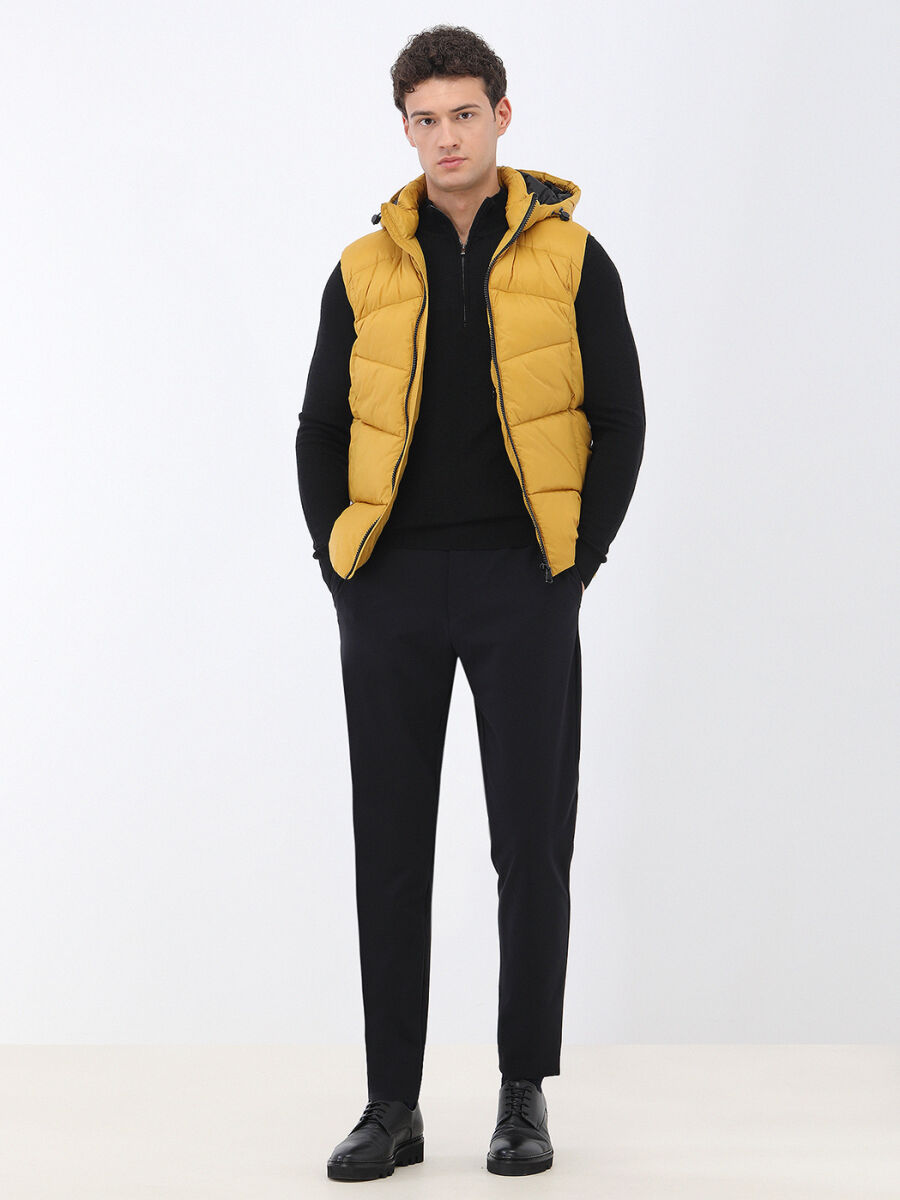 Siyah Düz Comfort Fit Takım Elbise - 3