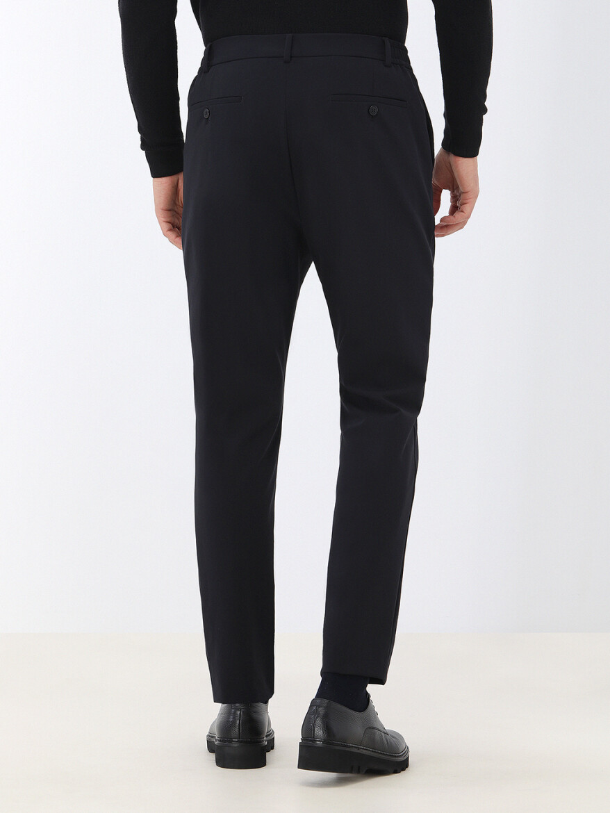 Siyah Düz Comfort Fit Takım Elbise - 9