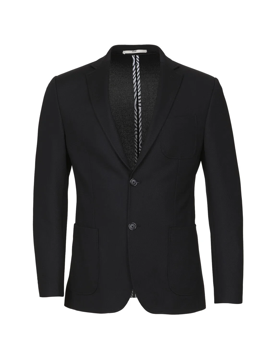 Siyah Düz Modern Fit Örme Ceket - 6