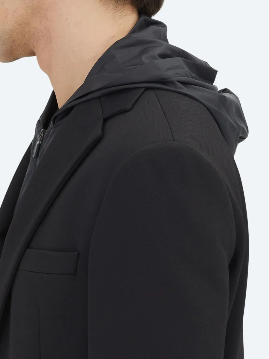 Siyah Düz Modern Fit Örme Ceket - 5